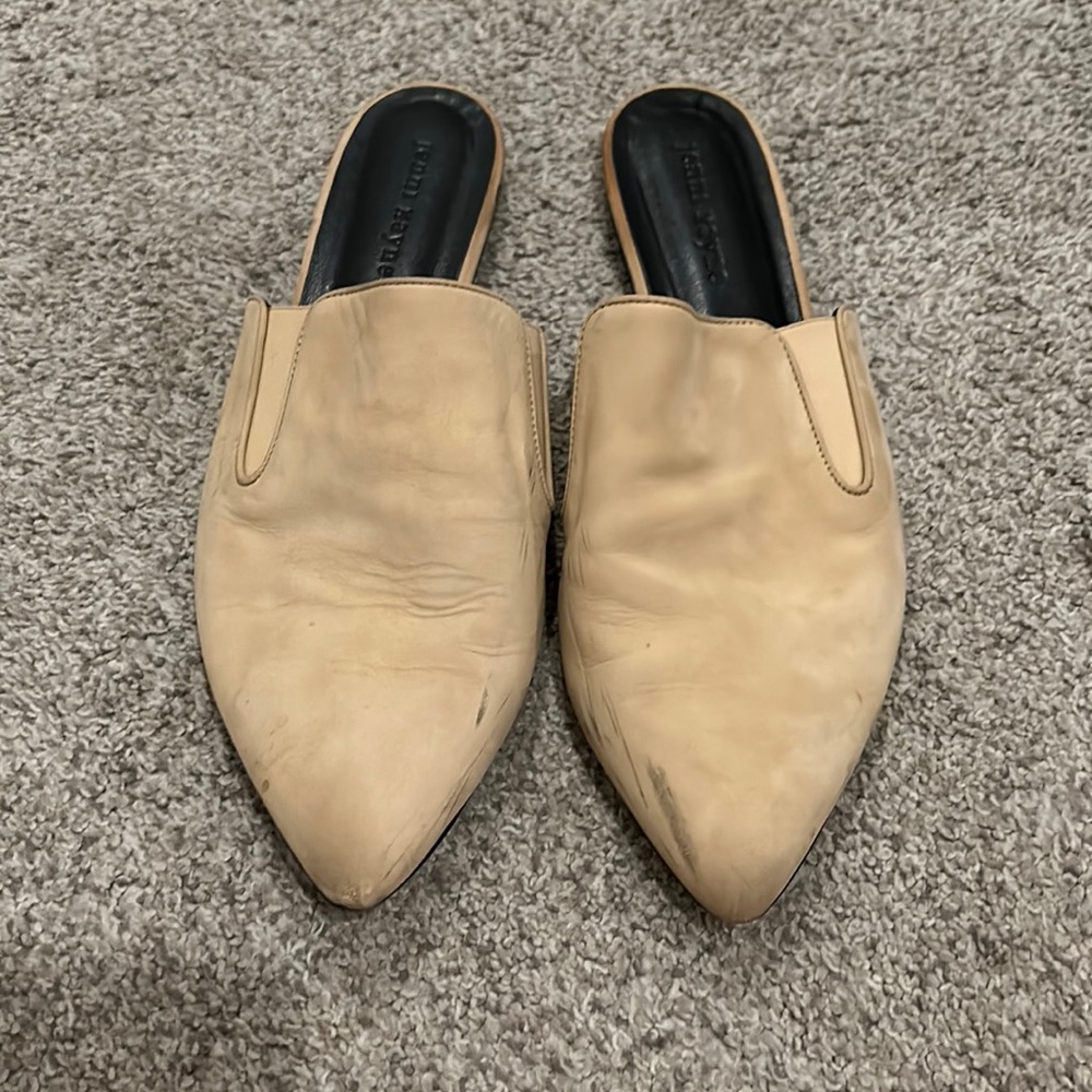 Jenni Kayne Tan Suede Mules Size 40 (10)